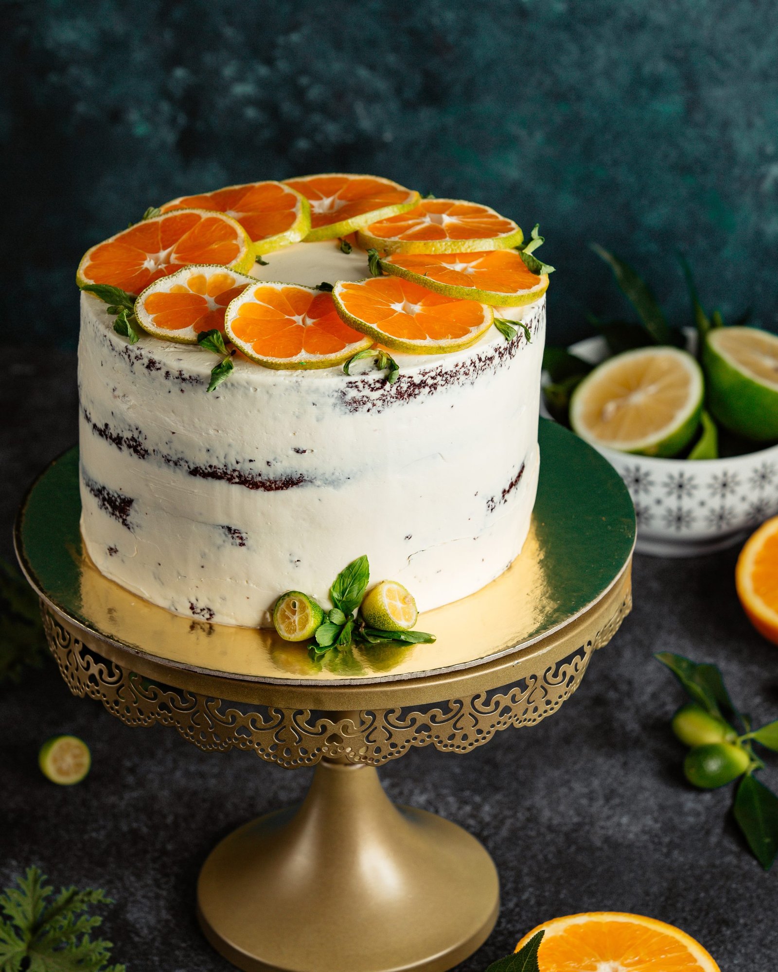 torta de limón y naranja